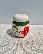 Vintage zout pepervaatje retro bloemotief keuken, Ophalen of Verzenden, Zo goed als nieuw, X, X