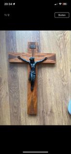 Houten Kruisbeeld met Christusfiguur, Antiek en Kunst, Ophalen of Verzenden