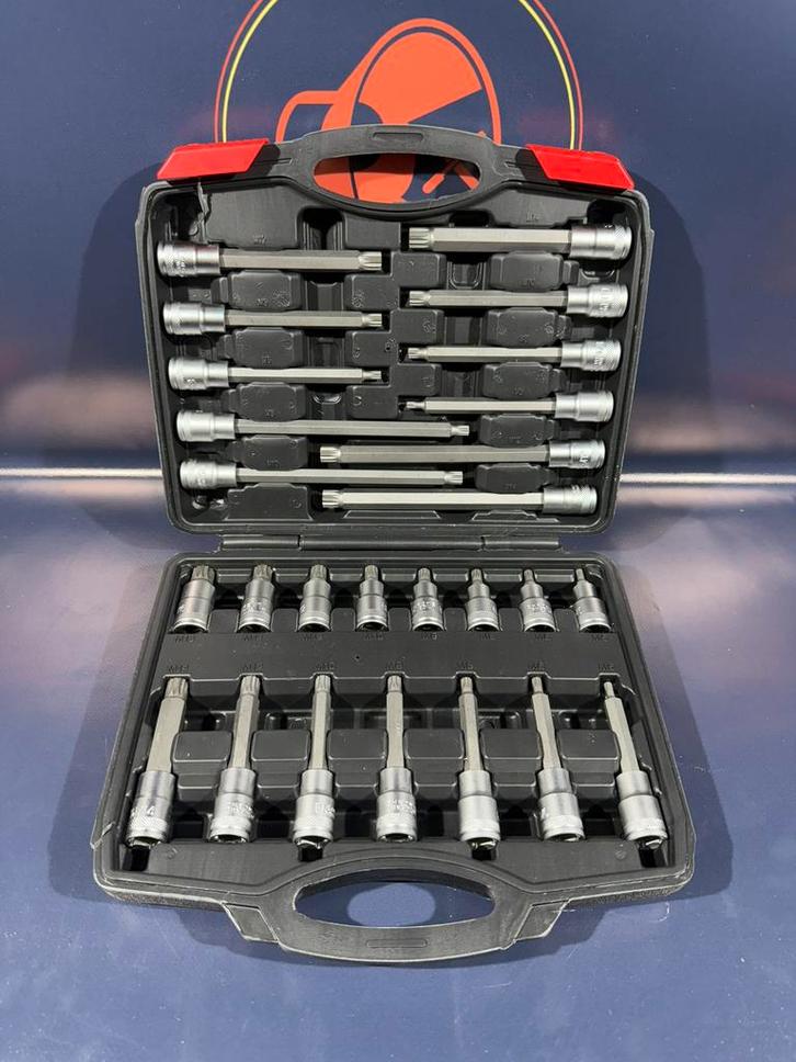 26-delige Spline Bit Set - Nieuw in Koffer, Doe-het-zelf en Verbouw, Gereedschap | Handgereedschap, Nieuw, Ophalen