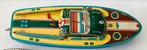 Zeer zeldzame (5) blikken boot 351 MF 202,China,1960’s VHTF, Antiek en Kunst, Antiek | Speelgoed, Ophalen