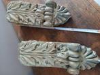 2x Terracotta console brocante goudverf, Ophalen