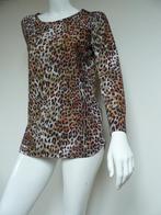 STUDIO ANNELOES shirt leopard maat S zga NIEUW travelstof, Ophalen of Verzenden, Bruin, Lange mouw, Zo goed als nieuw