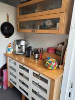 Ladenkast en bovenkast voor in de keuken, Huis en Inrichting, Kasten | Buffetkasten, Ophalen, Gebruikt, 100 tot 150 cm, Minder dan 100 cm