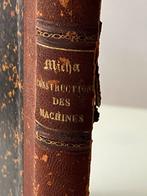 Oud Technisch leerboek. Constructions des Machines, Antiek en Kunst, Ophalen of Verzenden