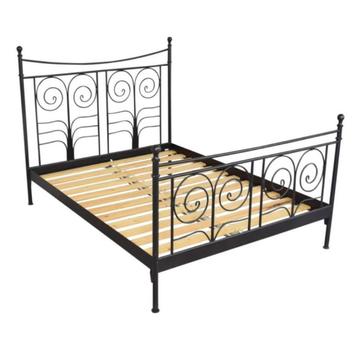 Ikea Noresund bedframe zwart metaal 160x200 - afbeelding 3