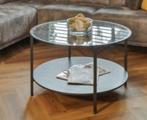 Ronde salontafel industriële look ZGN, Ophalen, 100 tot 150 cm, Rond, 50 tot 100 cm