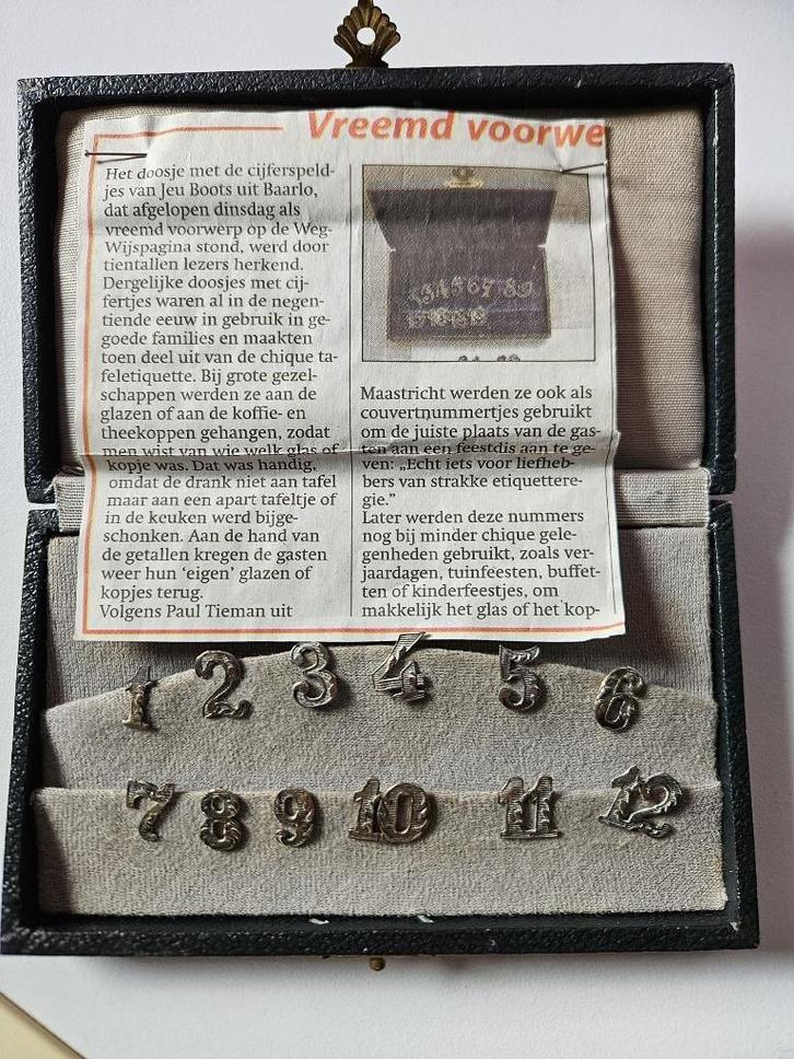Cijferspeldjes, Antiek en Kunst, Antiek | Overige Antiek, Ophalen