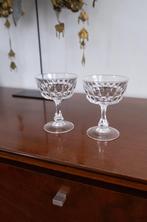 Vintage Opera Champagne Coupe Glazen 2 Stuks, Antiek en Kunst, Antiek | Glas en Kristal, Ophalen of Verzenden