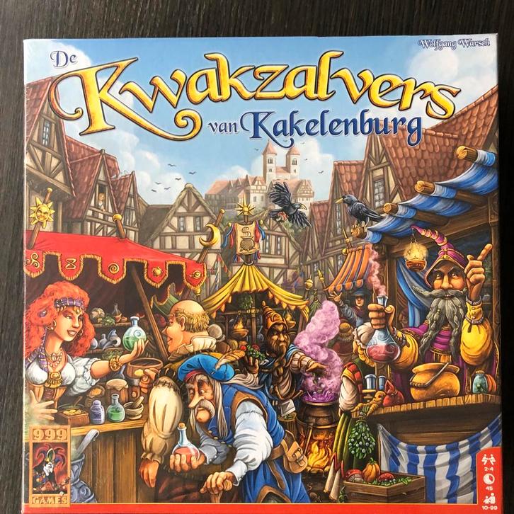 Kwakzalvers van Kakelenburg - Bordspel, Hobby en Vrije tijd, Gezelschapsspellen | Bordspellen, Nieuw, Drie of vier spelers, Ophalen