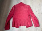 Rood leren jasje - Maat 36, Ophalen of Verzenden, Jasje, Maat 36 (S), Gedragen