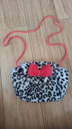 Vintage tasje imitatiebont met strik, Kinderen en Baby's, Kindermode-accessoires, Ophalen of Verzenden, Gebruikt