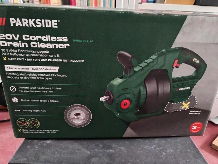 Parkside accu buisreinigingsmachine zonder accu, Doe-het-zelf en Verbouw, Gereedschap | Schuurmachines, Nieuw, Overige typen, Minder dan 600 watt
