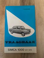 Vraagbaak Simca 1000 1971-1978.  15, Ophalen of Verzenden