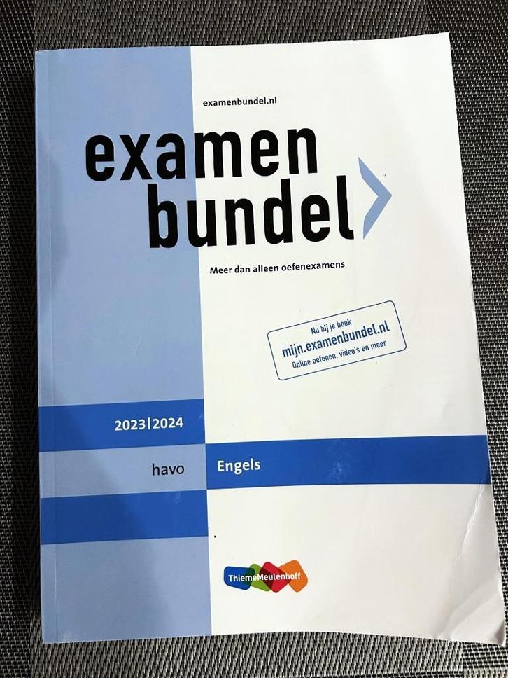 Examenbundel – HAVO 2024-2025 – Engels, Boeken, Schoolboeken, Gelezen, Engels, HAVO, Ophalen