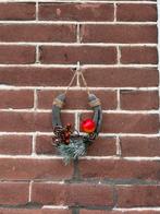 Handgemaakte Winterse Hoefijzer Decoratie, Ophalen of Verzenden, Zo goed als nieuw