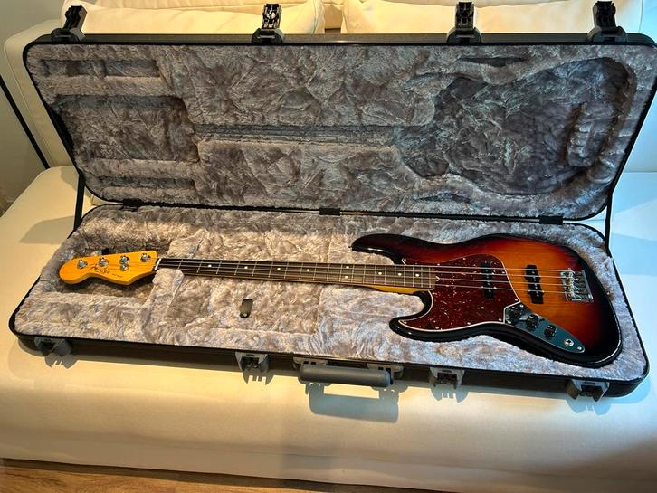 Linkshandige Fender American Professional II Jazz Bass, Muziek en Instrumenten, Snaarinstrumenten | Gitaren | Bas, Zo goed als nieuw