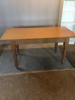Eettafel met gedraaide poten en lade - 160x80, Huis en Inrichting, Tafels | Eettafels, Ophalen, Gebruikt, 50 tot 100 cm, 150 tot 200 cm