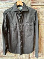 Giannetto Portofino slim fit bruin overhemd maat 38 of S, Kleding | Heren, Ophalen of Verzenden, Zo goed als nieuw, Bruin, Halswijdte 38 (S) of kleiner