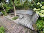 GRATIS: loungebank voor in de tuin, Ophalen, Gebruikt, Steigerhout, Loungeset
