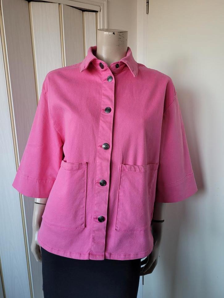 Sisters Point Roze Jasje Maat M/L, Kleding | Dames, Jasjes, Kostuums en Pakken, Zo goed als nieuw, Jasje, Maat 38/40 (M), Roze