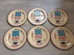 6 Melamine BBQ borden te koop, Huis en Inrichting, Keuken | Servies, Overige materialen, Ophalen of Verzenden, Zo goed als nieuw