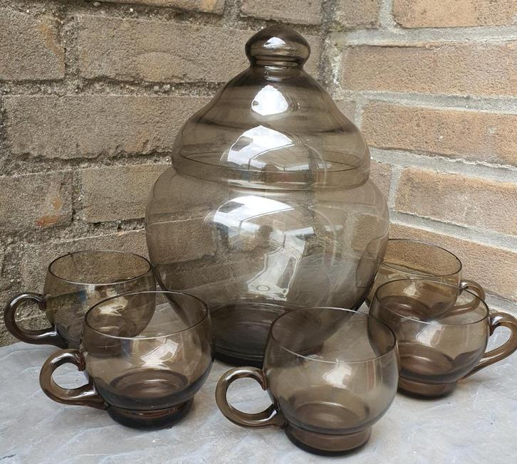 Andries Dirk Copier - Fumi Bowlset - Leerdam - 5 Glazen, Huis en Inrichting, Keuken | Servies, Glas of Glazen, Overige stijlen
