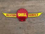 SHELL emaille reclamebord, Ophalen of Verzenden, Zo goed als nieuw, Reclamebord