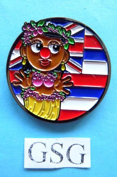 Carnaval Festival Hawaï nr. EPP429-02, Ophalen, Zo goed als nieuw, Button of Speldje