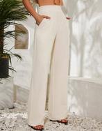 Leuke panthalon creme kleurige broek maat L, Verzenden, Zo goed als nieuw, Beige, Trouwjurk