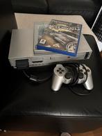 PS2 Slim Zilver + Controller + 2 Games + Memorycard, Spelcomputers en Games, Spelcomputers | Sony PlayStation 2, Ophalen, Met 1 controller