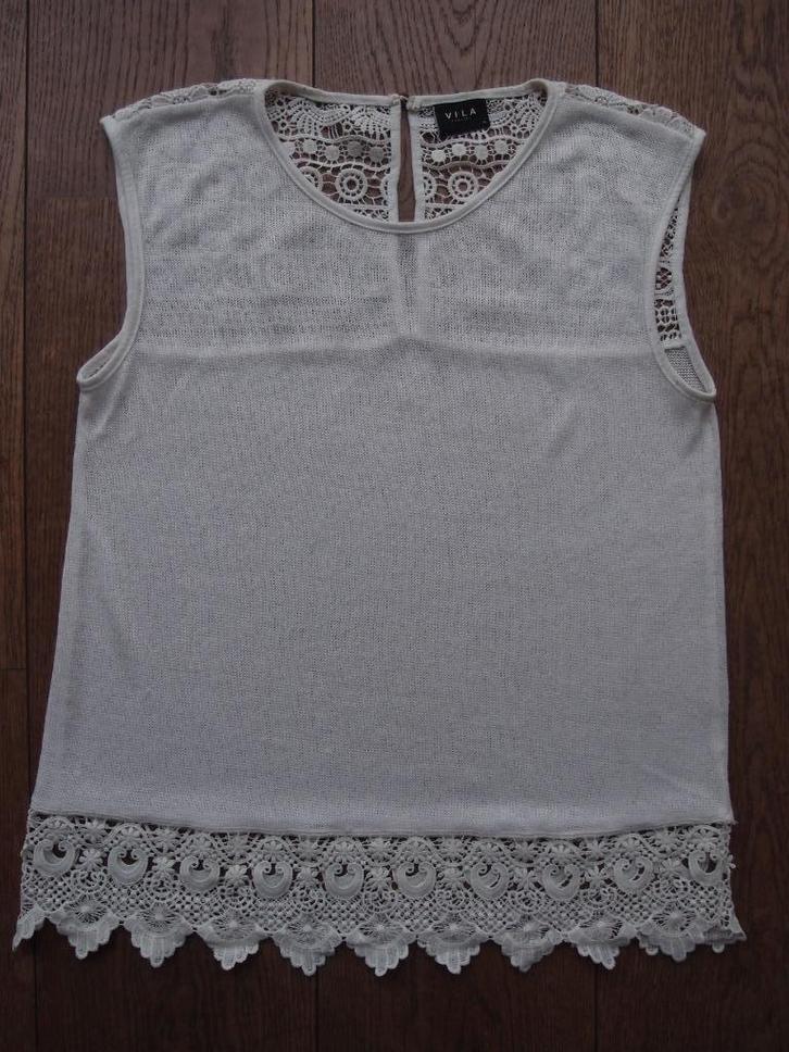 Super mooie meisjes dames Vila zomer top zonder mouwen M 38, Kleding | Dames, Tops, Zo goed als nieuw, Maat 38/40 (M), Wit, Zonder mouw