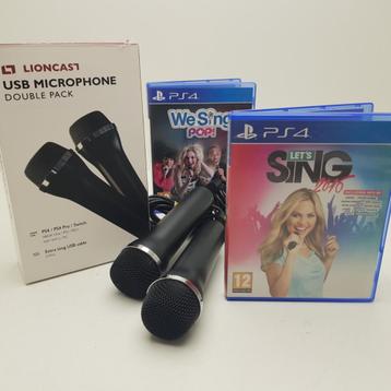 Lioncast USB Microfoons + 2 PS4 Zangspellen! beschikbaar voor biedingen
