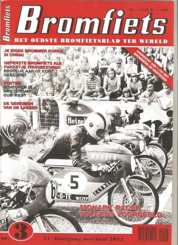 Bromfiets 3-2012 :Monark – Gitane – Horex – Testi - Wonjan, Boeken, Tijdschriften en Kranten, Zo goed als nieuw, Sport en Vrije tijd