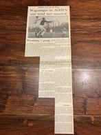Voetbal krantenartikel Wageningen AGOVV december 1965, Verzamelen, Ophalen of Verzenden, Knipsel(s)