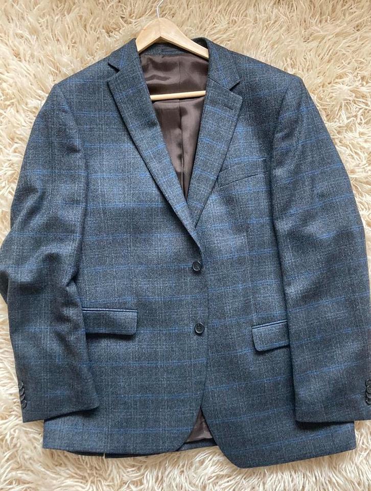Colbert blazer Carl Gross (Reda 100% wol) maat 54 geruit, Kleding | Heren, Kostuums en Colberts, Zo goed als nieuw, Maat 52/54 (L)