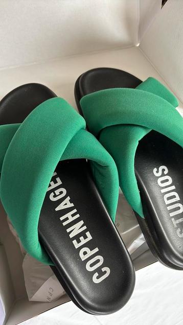 Copenhagen studios slippers groen 37 nieuw beschikbaar voor biedingen