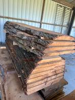 2 Complete stam eiken schaal delen 90/100x250x5/6, Doe-het-zelf en Verbouw, Hout en Planken, Eiken, Ophalen of Verzenden, Zo goed als nieuw