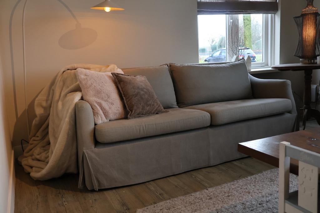 Mooie landelijke bank - hofzztyle, Gebruikt, Tweepersoons, Ophalen of Verzenden, Stof