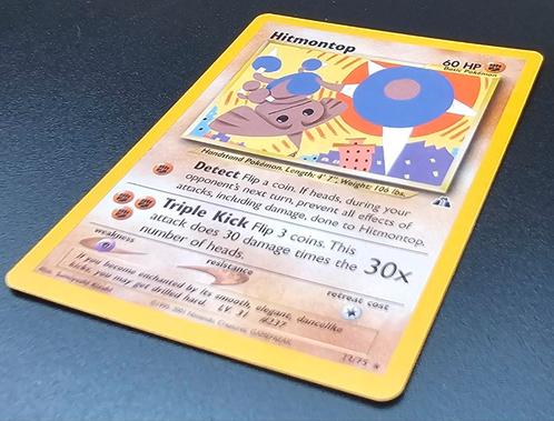 Pokemon Kaart Neo Discovery Hitmontop 22/75 NDI 22, Hobby en Vrije tijd, Verzamelkaartspellen | Pokémon, Zo goed als nieuw, Losse kaart