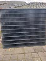 Zwart Dubbelstaafmat Hekwerk 60m - 2m Hoog Compleet, Tuin en Terras, Ophalen, Nieuw, IJzer, Dubbelstaafmat hekwerk