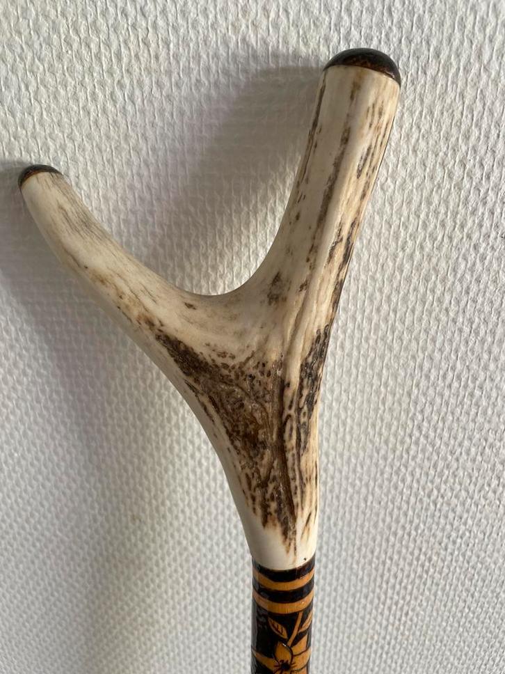 Mooie Jacht Wandelstok met Gewei Handvat, Diversen, Wandelstokken, Ophalen