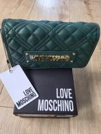 Love Moschino schoudertas- clutch, Sieraden, Tassen en Uiterlijk, Tassen | Damestassen, Ophalen of Verzenden, Nieuw, Groen, Schoudertasje