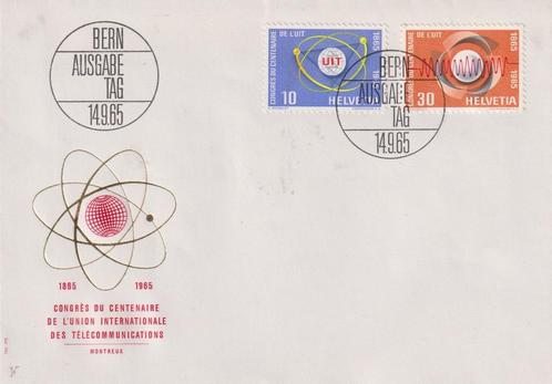 Zwitserland 1965 UTU Congres 100 jaar Communicatie, Postzegels en Munten, Postzegels | Eerstedagenveloppen, Onbeschreven, Europa