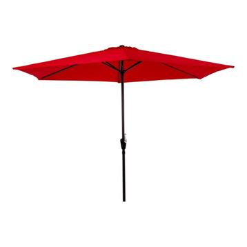 Parasol 3 meter met molen en 6 baleinen kleur rood beschikbaar voor biedingen