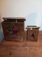 Lifestyle bronzen windlichten, Huis en Inrichting, Woonaccessoires | Kandelaars en Kaarsen, Ophalen of Verzenden, Gebruikt, Overige materialen