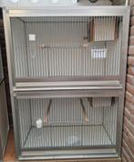 Dubbele vogelkooi, Ophalen, Zo goed als nieuw, Aluminium, Vogelkooi