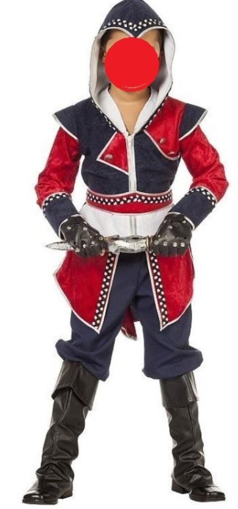 Leuk blauw/rood/zilver ASSASSIN'S CREED/KRIJGERS pak (2), Kinderen en Baby's, Carnavalskleding en Verkleedspullen, Nieuw, Jongen of Meisje