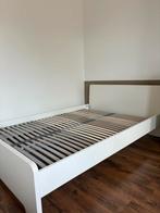 Bedframe Malm ikea 140x200, Ophalen, Wit, Tweepersoons, 140 cm