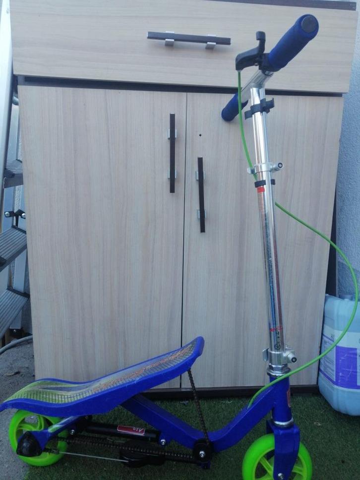 Space Scooter - X360, Blauw - Junior Step (4 t/m 7 jaar), Fietsen en Brommers, Steps, Zo goed als nieuw, Overige typen, Ophalen