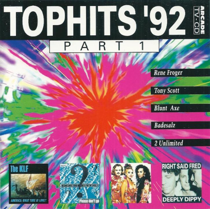 Tophits '92 Part 1 - Various Artists CD 33514768606, Cd's en Dvd's, Cd's | Verzamelalbums, Zo goed als nieuw, Pop, Ophalen of Verzenden